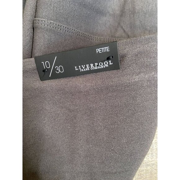 Liverpool Petite Reese Stretch Knit Pull On Leggings Gray Size 10P - Picture 6 of 9